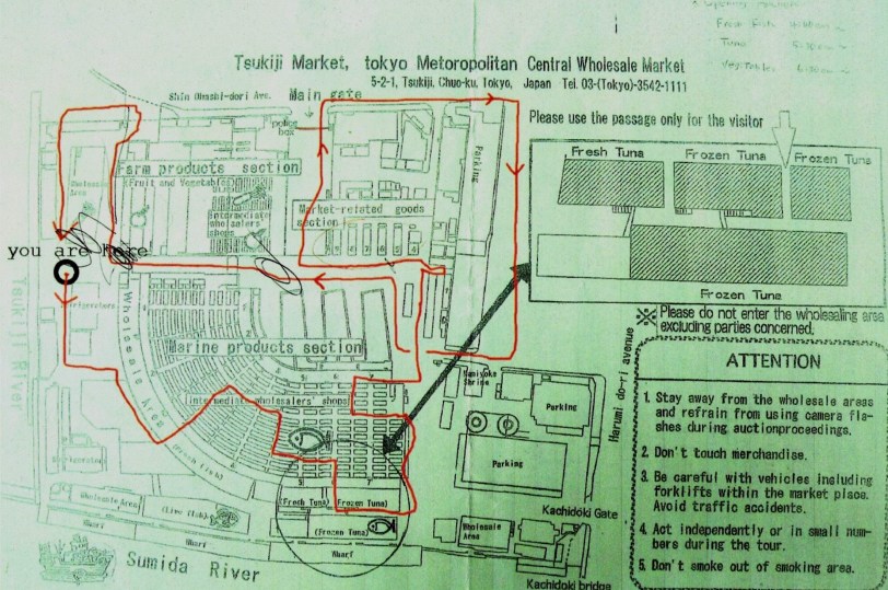 Paul Conneally in Tokyo Fish Market