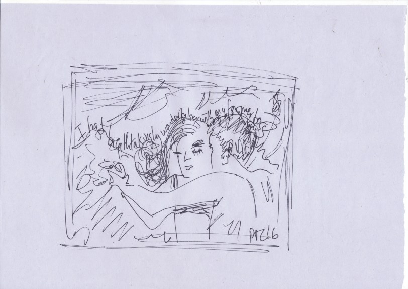 Drawing from the Dear Deirdre series 2016 by Paul Conneally